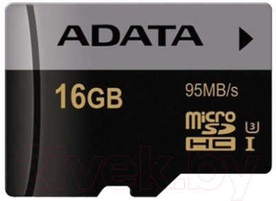 Карта памяти A-data microSDHC (Class 10) 16Gb (AUSDH16GUI3V30S-RA1)