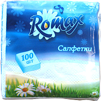 Бумажные салфетки Romax Белые (100шт) - 