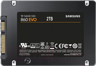 SSD диск Samsung 860 Evo 2TB (MZ-76E2T0BW)