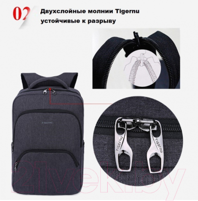 Рюкзак Tigernu T-B3189 17" (черный)