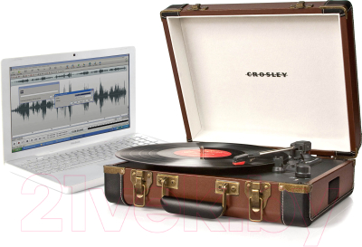 Проигрыватель виниловых пластинок Crosley Executive Deluxe CR6019D-BR