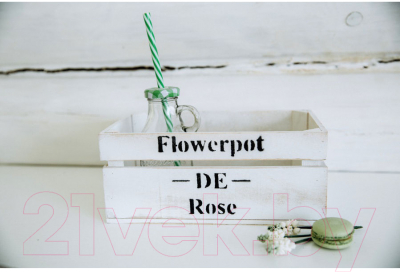 Ящик для хранения Grifeldecor Flowerpot De Rose / BZ171-2W109