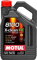Моторное масло Motul 8100 X-сlean FE 5W30 / 104777 (5л) - 