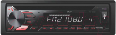 Автомагнитола ACV AVD-8010R (красный)