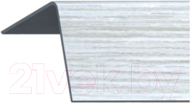 Уголок отделочный Rico Moulding 112 Ясень Серый с тиснением (20x20x2700)