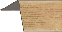 Уголок отделочный Rico Moulding 118 Орех Грецкий с тиснением (20x20x2700) - 
