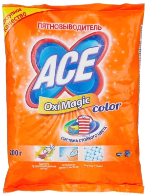 

Пятновыводитель Ace, Oxi Magic Color