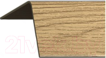 Уголок отделочный Rico Moulding 165 Дуб Коньячный с тиснением (20x20x2700)