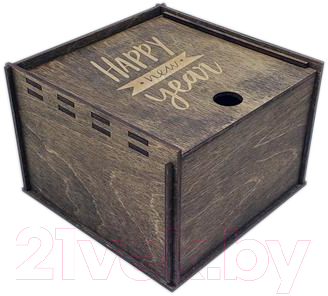 Коробка подарочная Woodary 2901  (10х10х5см)