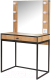 Миниатюра изображения товара Туалетный столик с зеркалом Ивару Берген 2 (крафт золотой/черный)