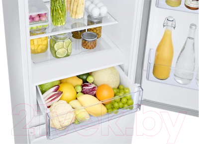 Холодильник с морозильником Samsung RB34T670FWW/WT