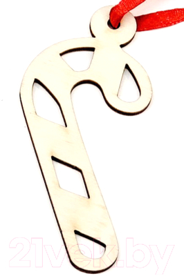 

Елочная игрушка Woodstrong, Бежевый, 2867