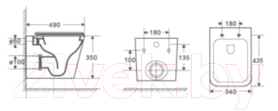 Унитаз подвесной WeltWasser Gelbach 004 GL-WT + Marberg 410 RD