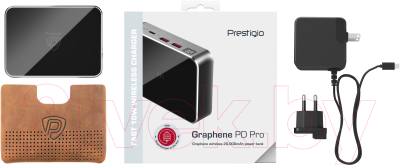 Портативное зарядное устройство Prestigio Graphene Fast Charging / PPB121G-SG
