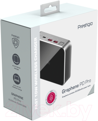 Портативное зарядное устройство Prestigio Graphene Fast Charging / PPB121G-SG