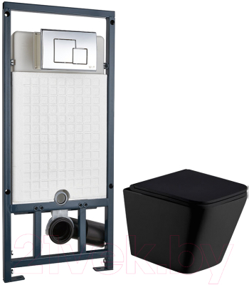 

Унитаз подвесной с инсталляцией WeltWasser, Gelbach 004 MT-BL + Marberg 507 SE