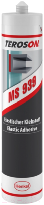 Клей-герметик Henkel Teroson MS 939 BK FC / 2436359H (570мл)