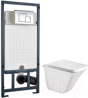 

Унитаз подвесной с инсталляцией WeltWasser, Rotbach 004 MT-WT + Marberg 507 SE