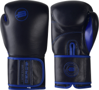 Боксерские перчатки BoyBo Rage (12oz, черный/синий) - 