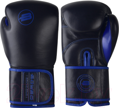 Боксерские перчатки BoyBo Rage (12oz, черный/синий)