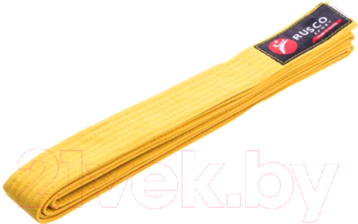 Пояс для кимоно RuscoSport 240см (желтый)