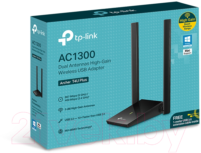 Беспроводной адаптер TP-Link Archer T4U Plus