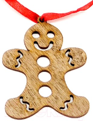 

Елочная игрушка Woodary, Коричневый, 2841