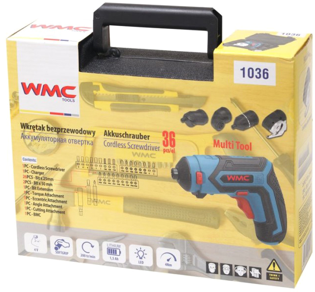 Электроотвертка WMC Tools 1036