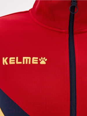 Олимпийка спортивная Kelme Adult Training Jacket / 3881328-600 (XL, красный)