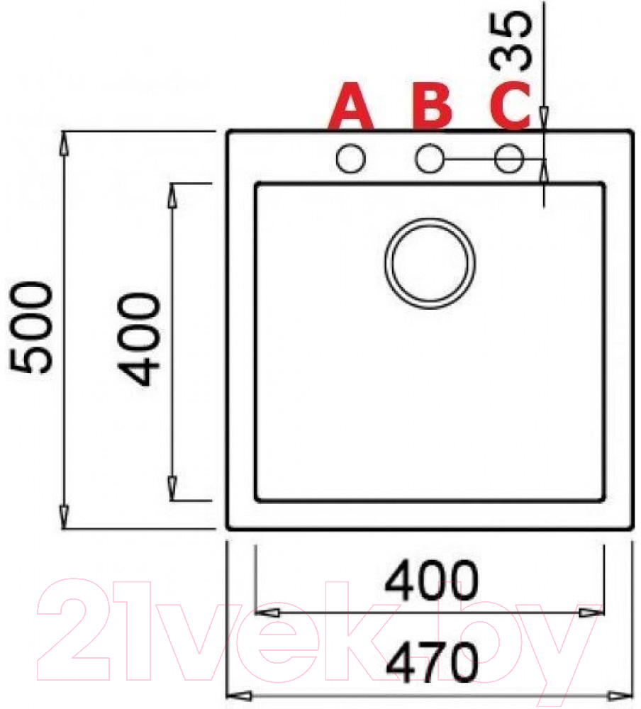 Мойка кухонная Elleci Quadra 102 Aluminium M79 / LMQ10279