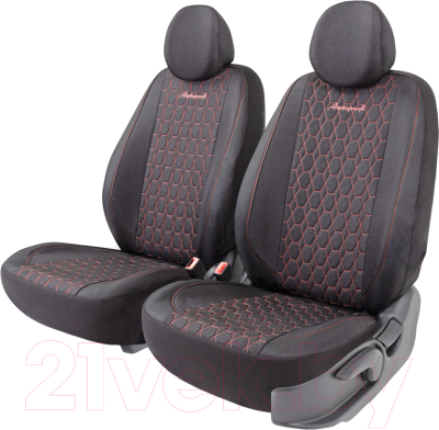 Комплект чехлов для сидений Autoprofi Verona VER-0405 BK/RD