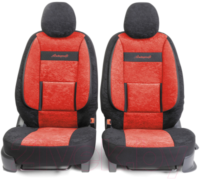 Комплект чехлов для сидений Autoprofi Comfort COM-0405 BK/RD