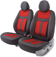 Комплект чехлов для сидений Autoprofi Cushion Comfort CUS-0405 BK/RD - 