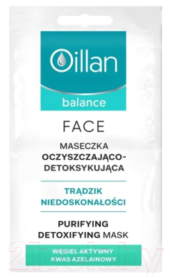

Маска для лица кремовая Oillan, balance Очищающая детокс-маска