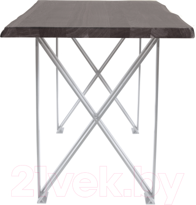 Обеденный стол Buro7 Призма с обзолом 110x80x76 (дуб мореный/белый)