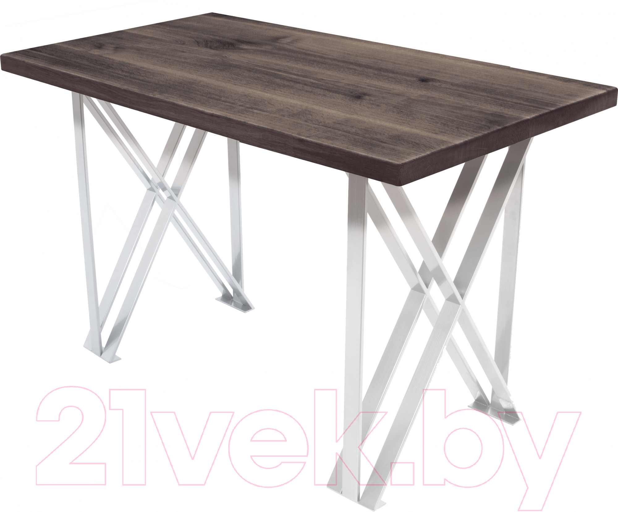 Обеденный стол Buro7 Призма Классика 120x80x76 (дуб мореный/белый)