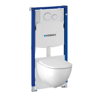 

Унитаз подвесной с инсталляцией Geberit, Acanto Set 500.301.KJ.A