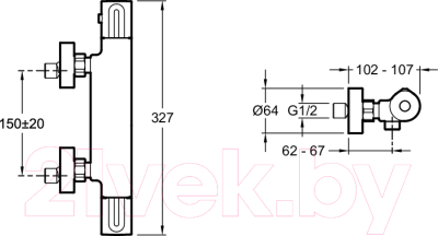 Смеситель Jacob Delafon Metro E24394-CP