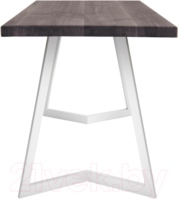 Обеденный стол Buro7 Уиллис Классика 110x80x74 (дуб мореный/белый)
