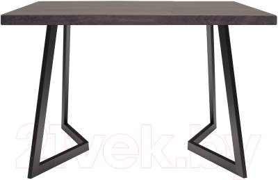 Обеденный стол Buro7 Уиллис Классика 110x80x74 (дуб мореный/черный)