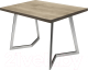 Обеденный стол Buro7 Уиллис Классика 120x80x74 (дуб беленый/серебристый) - 