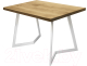 Обеденный стол Buro7 Уиллис Классика 120x80x74 (дуб натуральный/белый) - 