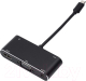 Кабель/переходник ATcom AT2810 Type-C(m) - HDMI+VGA+USB (0.1м) - 