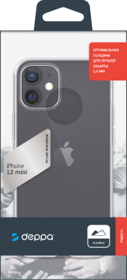 Чехол-накладка Deppa Gel Case для iPhone 12 Mini (прозрачный)