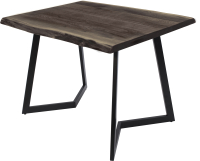 Обеденный стол Buro7 Уиллис с обзолом 120x80x74 (дуб мореный/черный) - 