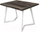 Обеденный стол Buro7 Уиллис с обзолом и сучками 120x80x74 (дуб мореный/белый) - 