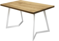 Обеденный стол Buro7 Уиллис Классика 150x80x74 (дуб натуральный/белый) - 