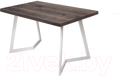 Обеденный стол Buro7 Уиллис Классика 150x80x74 (дуб мореный/белый)