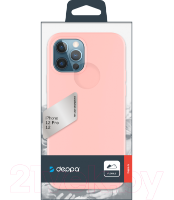 Чехол-накладка Deppa Gel Color для iPhone 12/12 Pro (розовый)