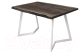 Обеденный стол Buro7 Уиллис с обзолом 150x80x74 (дуб мореный/белый) - 